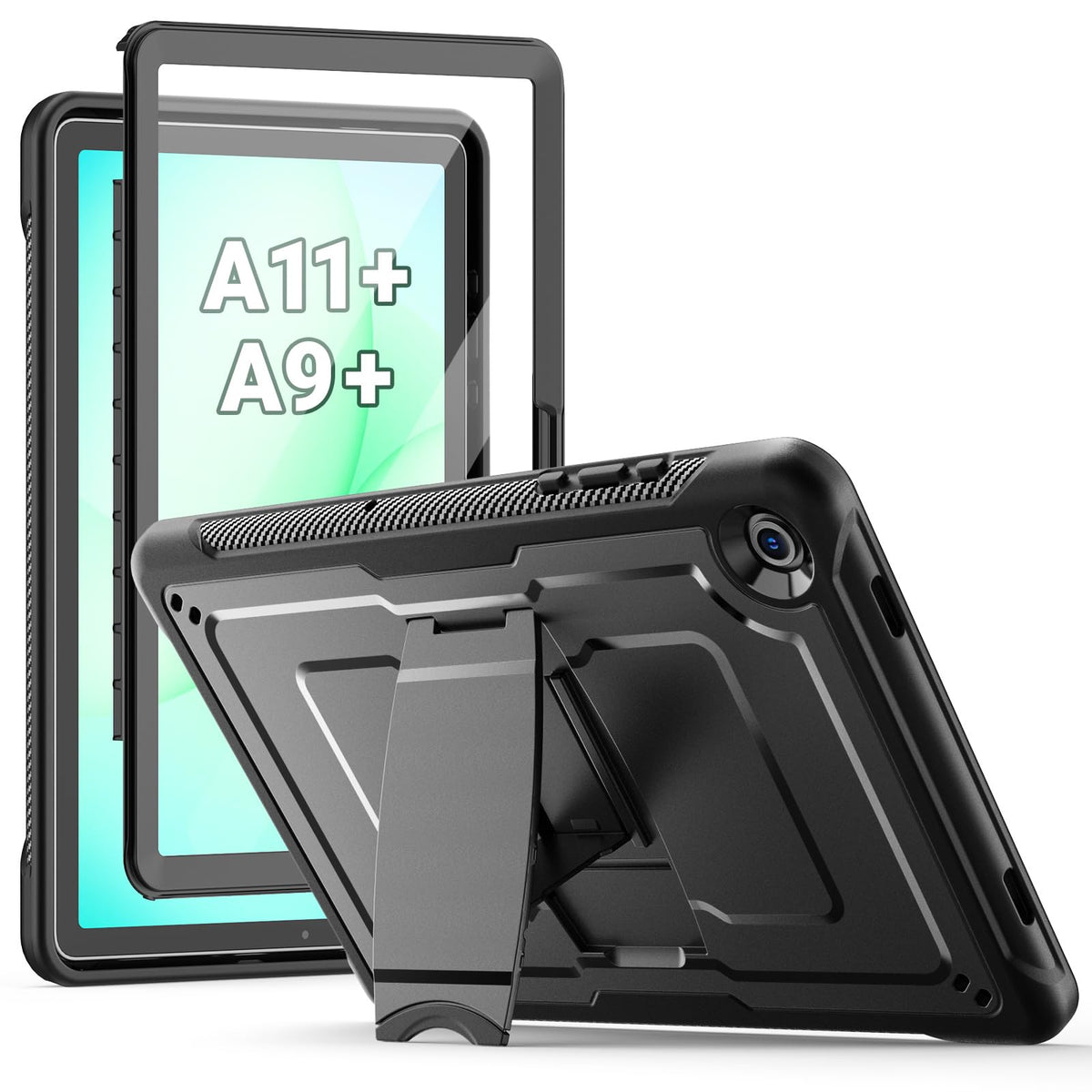 SEYMAC Case for Samsung Galaxy Tab A11+ Plus (2025) /A9+ Plus 2023 11 inch, Full Body Protective for Galaxy A11+ Tablet with Built-in Stand and Screen