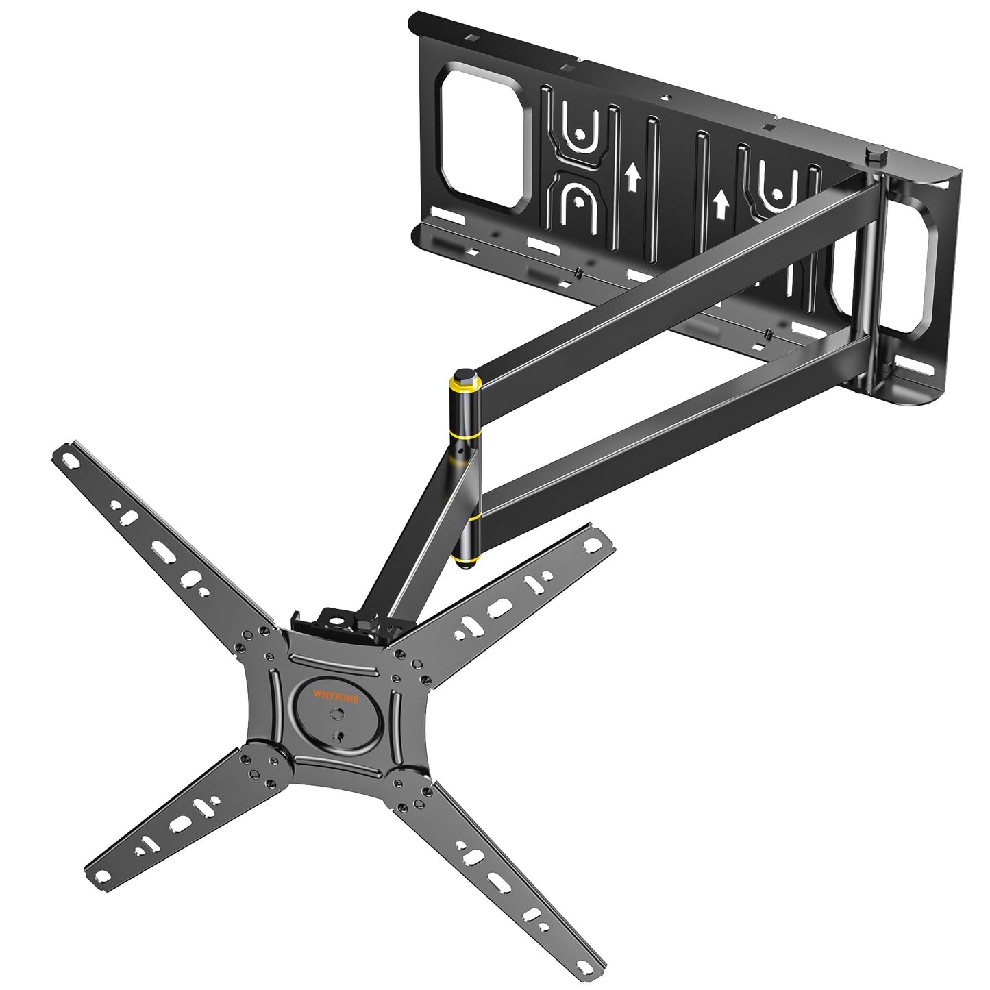 WHYFONE TV Wall Bracket Mount, [180? Rotation] [180? Swivel] Corner TV Bracket Mount with 655mm Extendable Arm for 13-50 Inch TVs & Monitors, Full