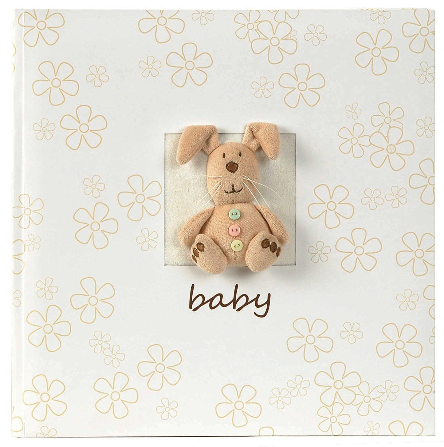 Innova Editions, Bookbound Traditional Album, 50 pages, Plush Bunny, Cream