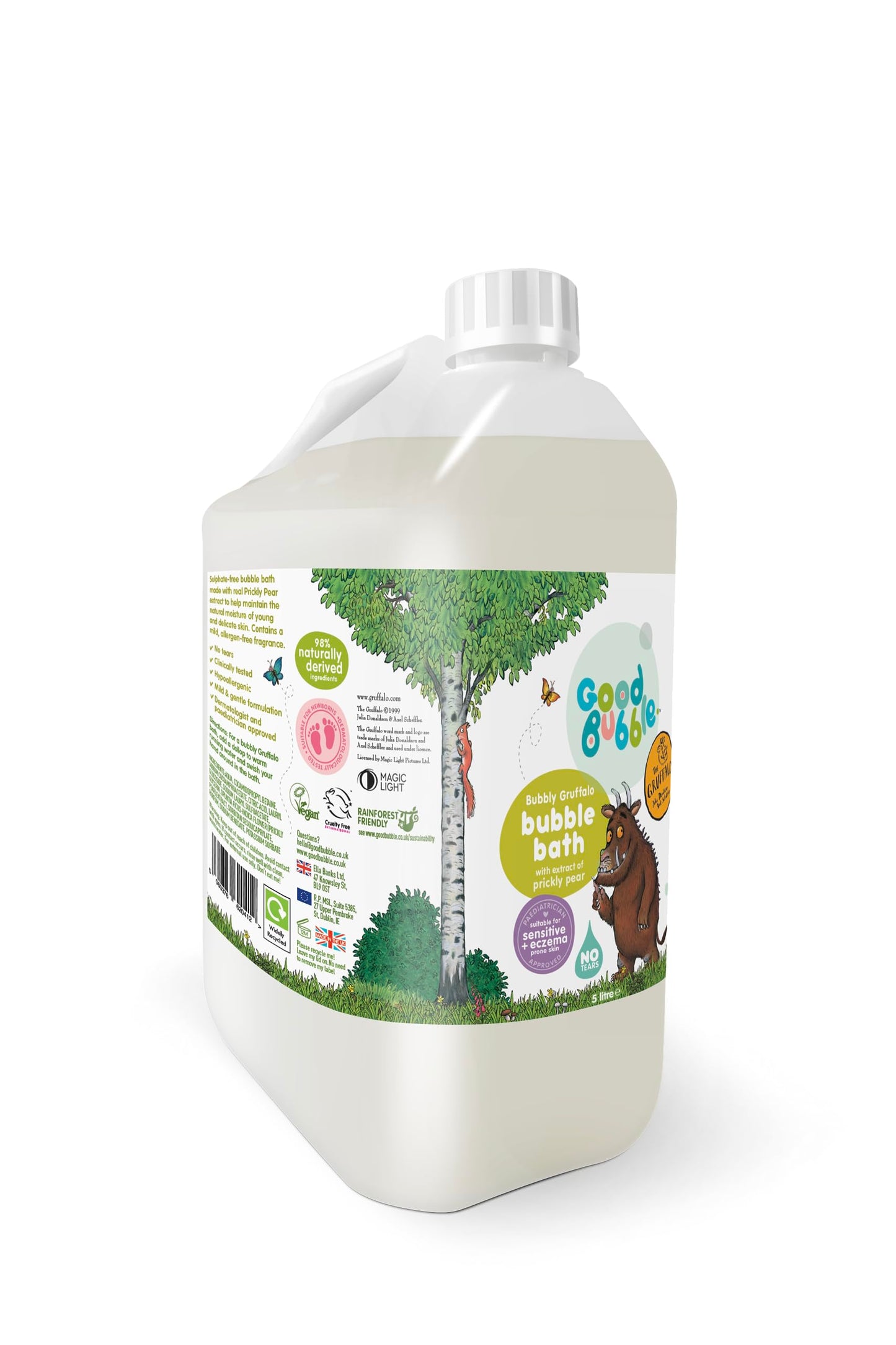 Good Bubble The Gruffalo Bubble Bath | Baby Bubble Bath for Sensitive & Eczema-Prone Skin | Sulphate-Free Bubble Bath for Toddlers | 5 Litre Eco