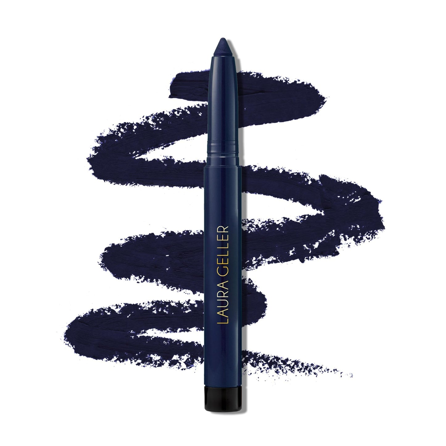 LAURA GELLER NEW YORK Longwear Kohl Kajal Eyeliner Pencil (Midnight Blue Kohl) Hydrating & Vibrant Pencil With Built in Sharpener For Expert