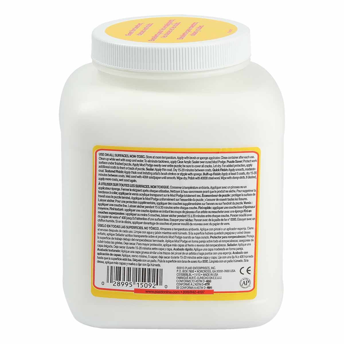 Mod Podge Matte Waterbase Sealer, Glue and Finish - 64 oz