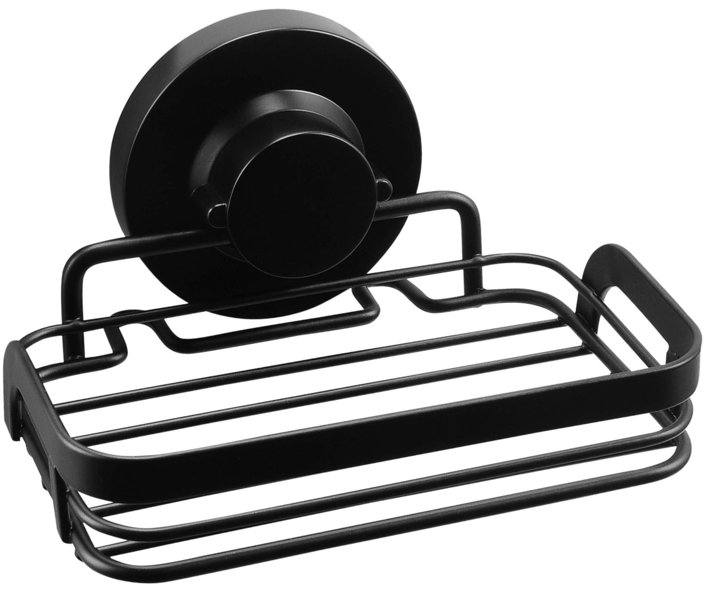 Cornat Holder 3 in 1-Sturdy Grid Basket-3 Different mounting Options with Suction Cup, Adhesive pad and Drilling Shower Shelf with soap Dish /