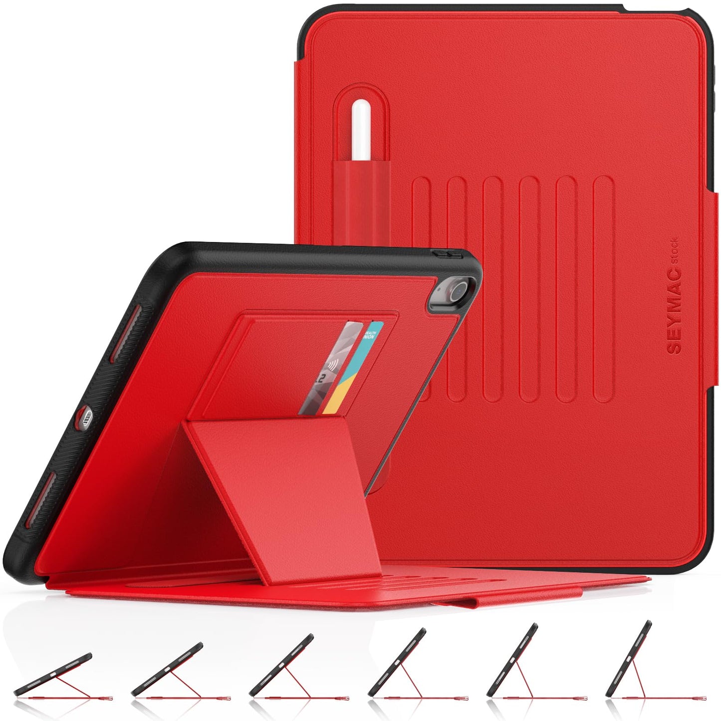SEYMAC stock for iPad A16 11th Generation Case 11 inch 2025/ iPad 10th Generation Case 10.9 inch 2022, Slim Auto Sleep/Wake Shockproof Cover with