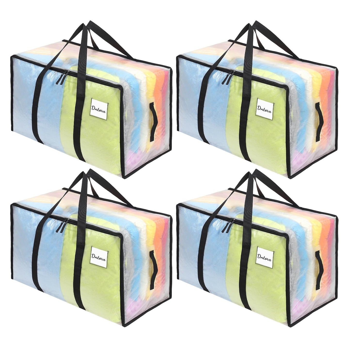Dntorx 4 Pack 105L Moving Bags Heavy Duty Storage Bag Dorm Moving Essential