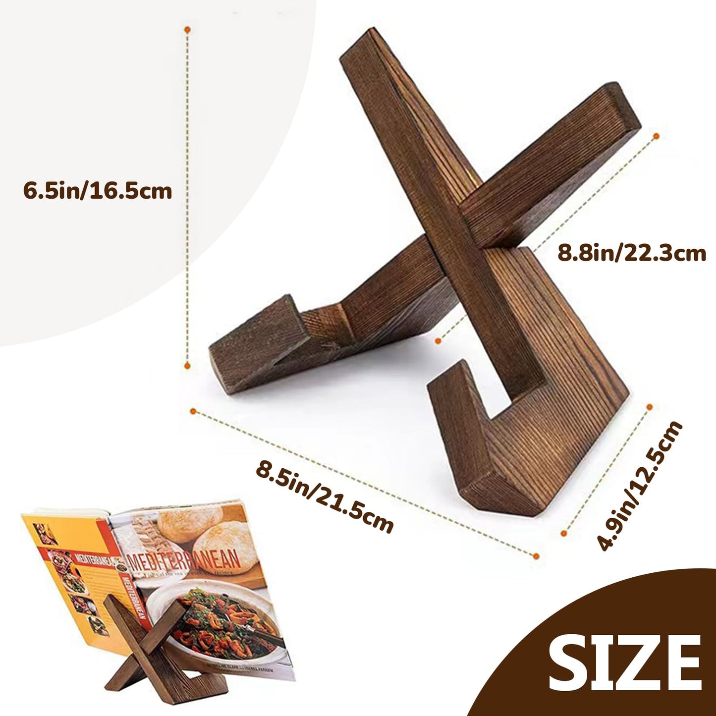 Now Playing Vinyl Record Stand, Solid Wooden Vinyl Record Holder Display Stand, Retro Now Spinning Record Stand for Vinyl Record
