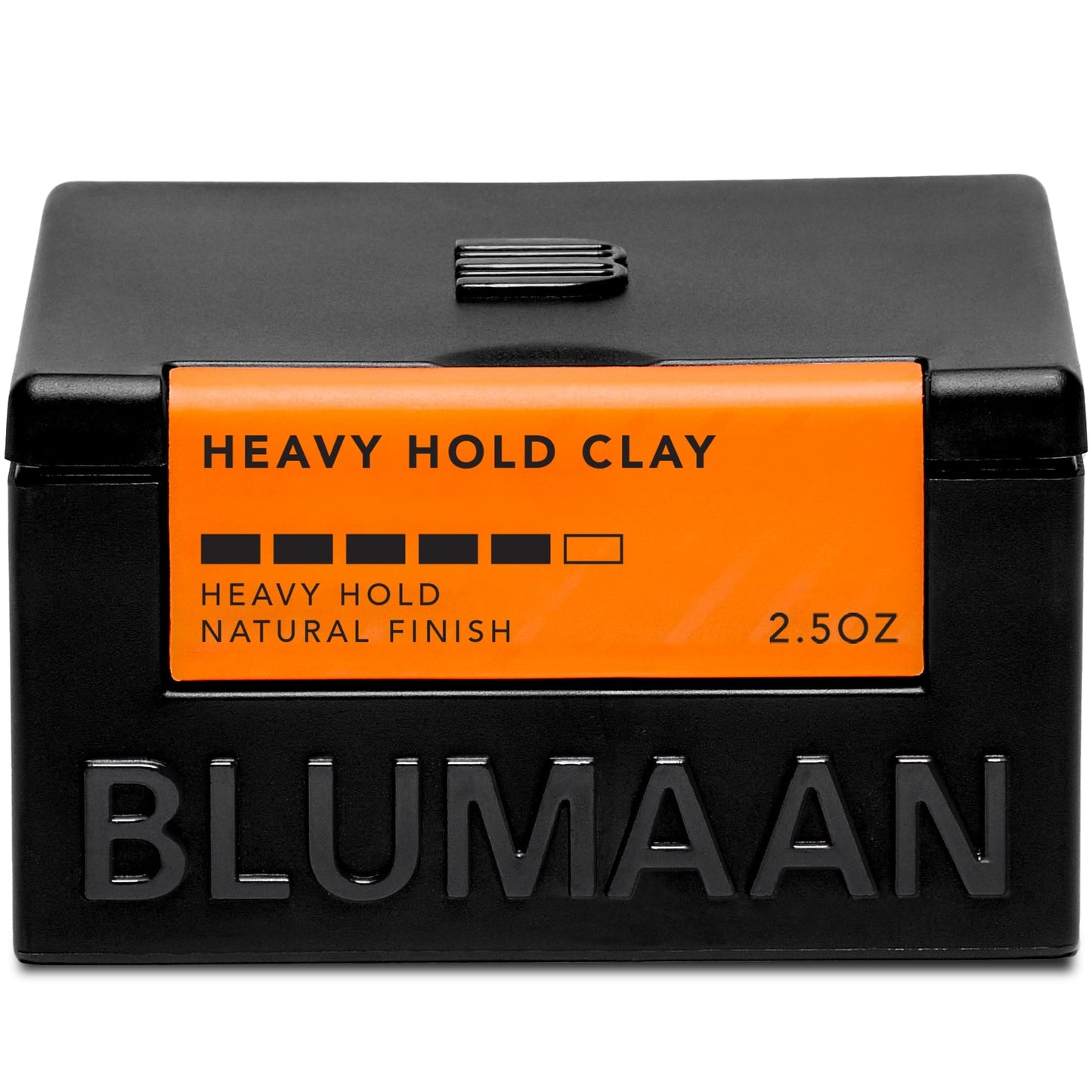 BLUMAAN Heavy Hold Clay - Men's Extra Strong Hold Hair Clay Creates Texture and Volume (2.5 oz) - Natural Matte Finish with Organic Oils - Controls