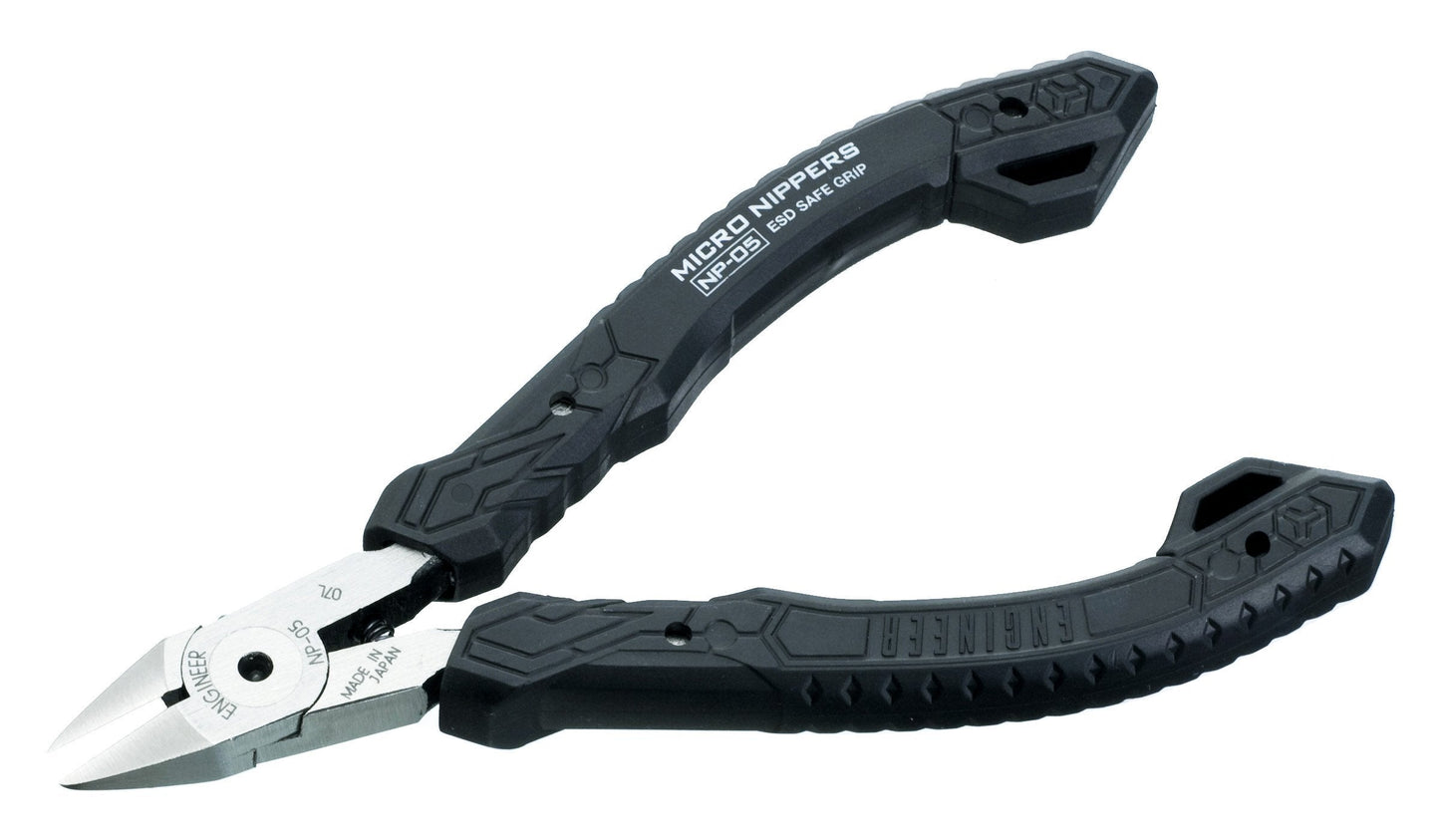 Micro nippers for Cutting Plastic, Copper Wire etc. Made in Japan. ENGINEER np-05