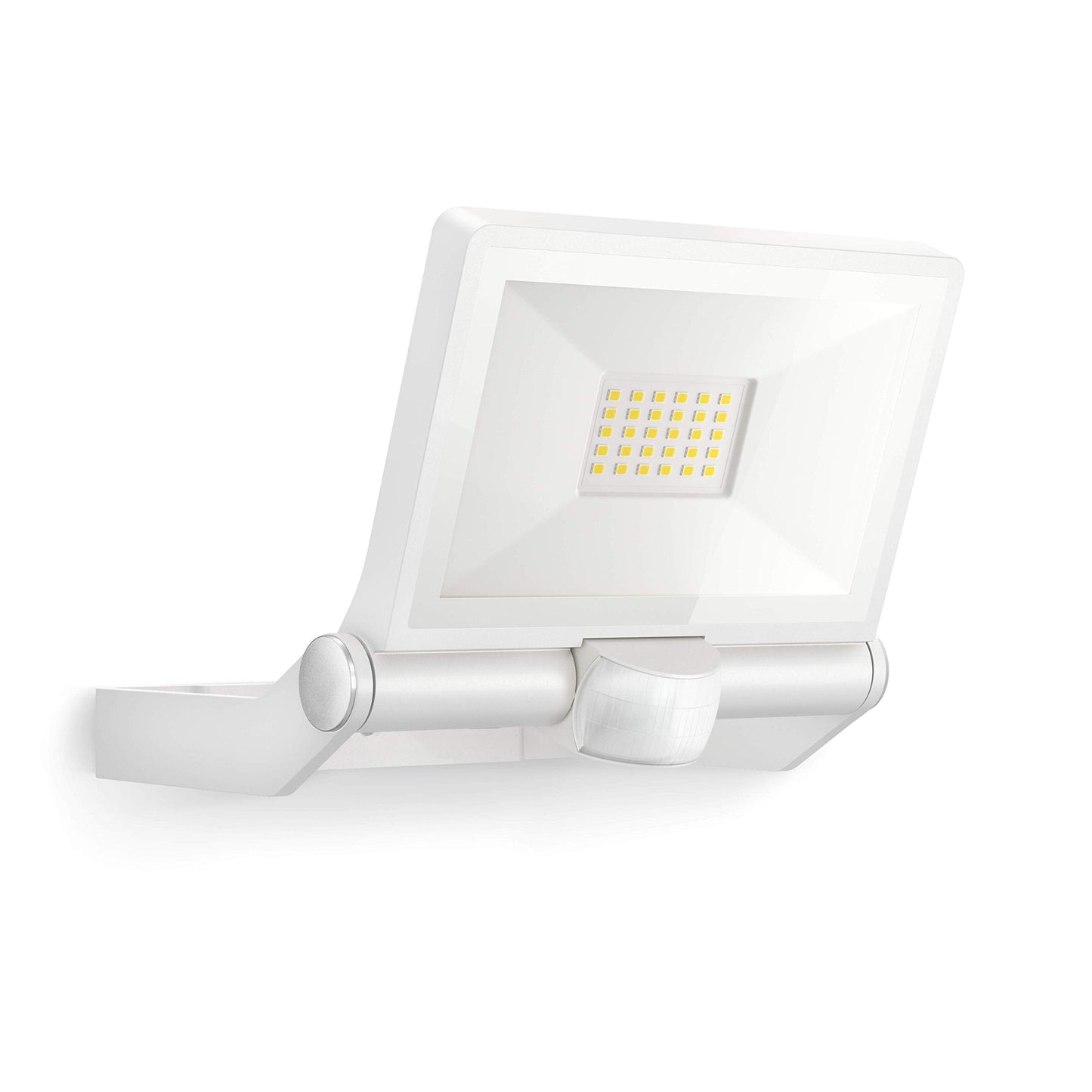 Steinel LED Outdoor Floodlight XLED ONE S White, 180 Motion Detector, 18.6 W, 2050 lm, Warm White, Aluminium