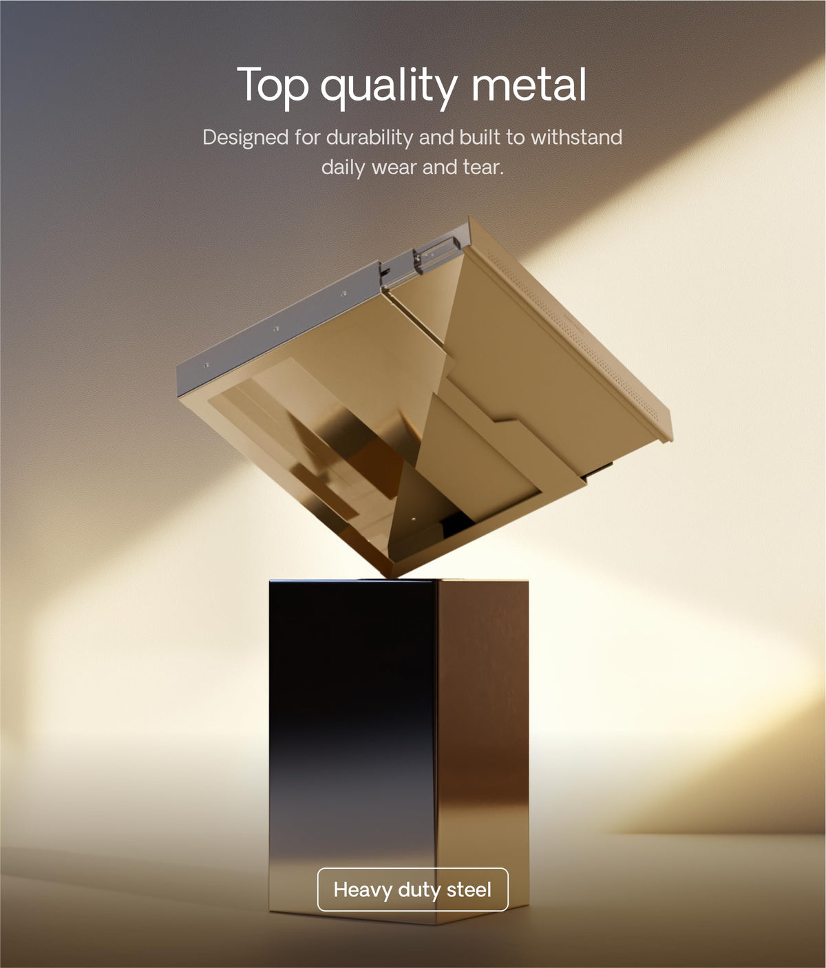 Desktronic Under Desk Drawer | Table Desk Organizer | Under Table Storage Box | Metal Drawer, Hidden Drawer Box (Gray)