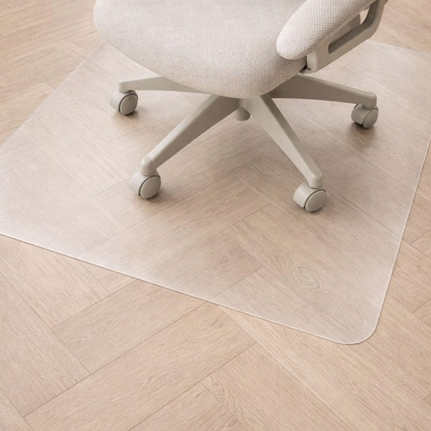 Marvelux Non-Slip Clear PVC Office Chair Mat for Hard Floors, 90 x 120cm