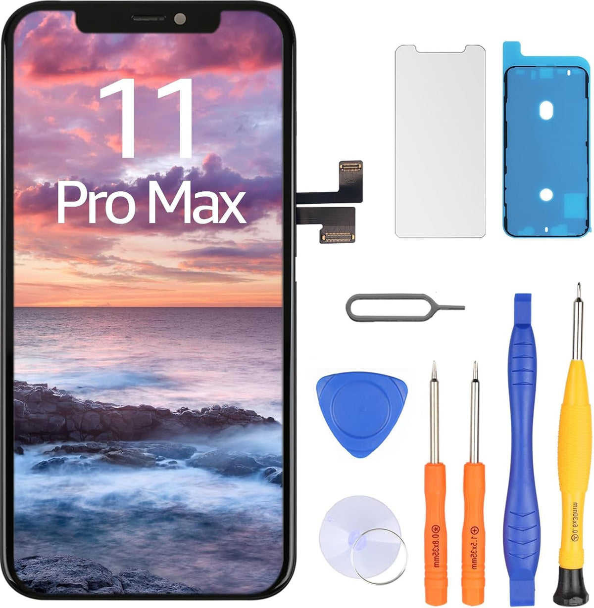 LL TRADER LCD for iPhone 11 Pro Max Screen Replacement 6.5 Inch Touchscreen iPhone 11 Pro Max Display Digitizer iPhone 11 Pro Max Frame Assembly