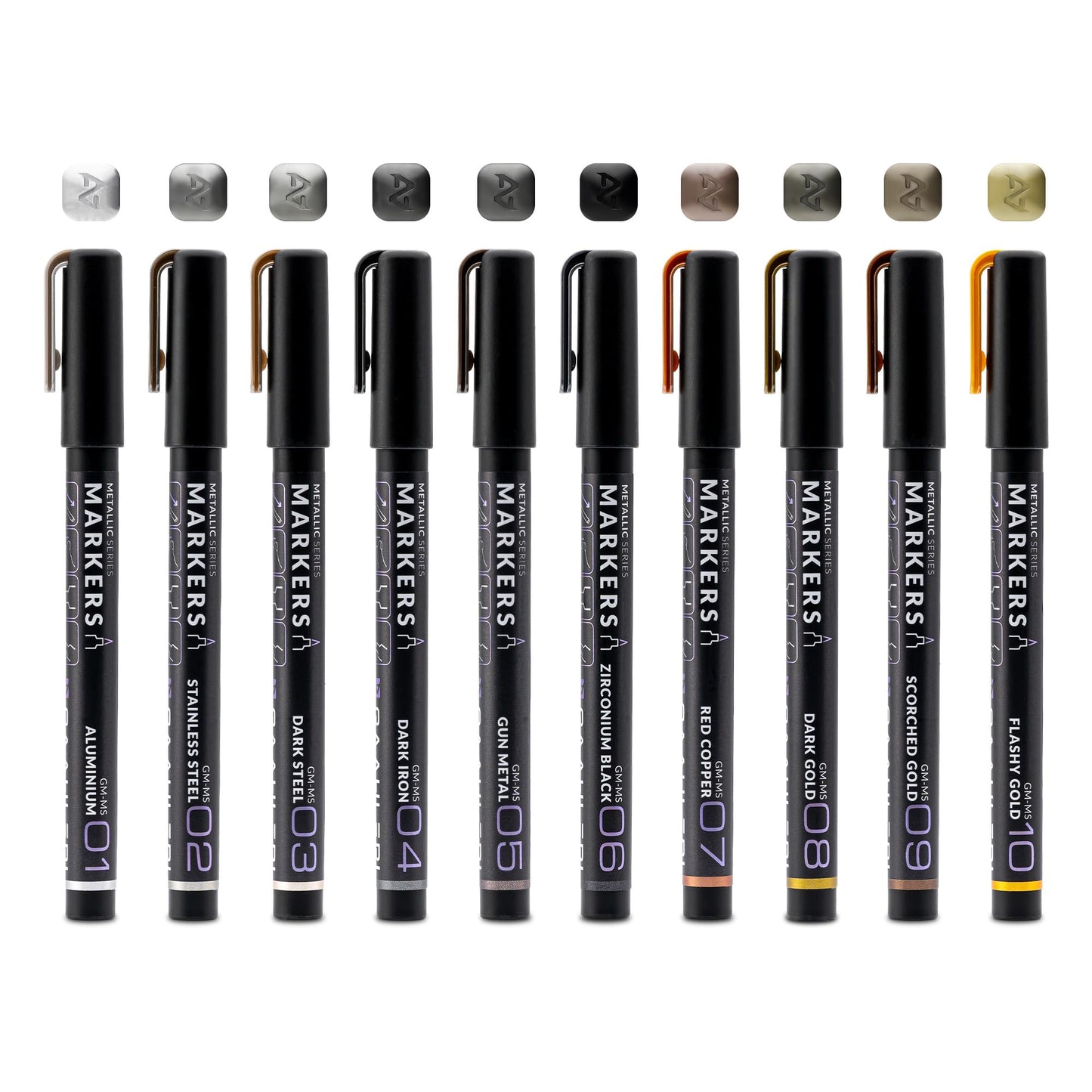 Gaahleri GM-Set with Water-based Acrylic Ink, Metallic Series