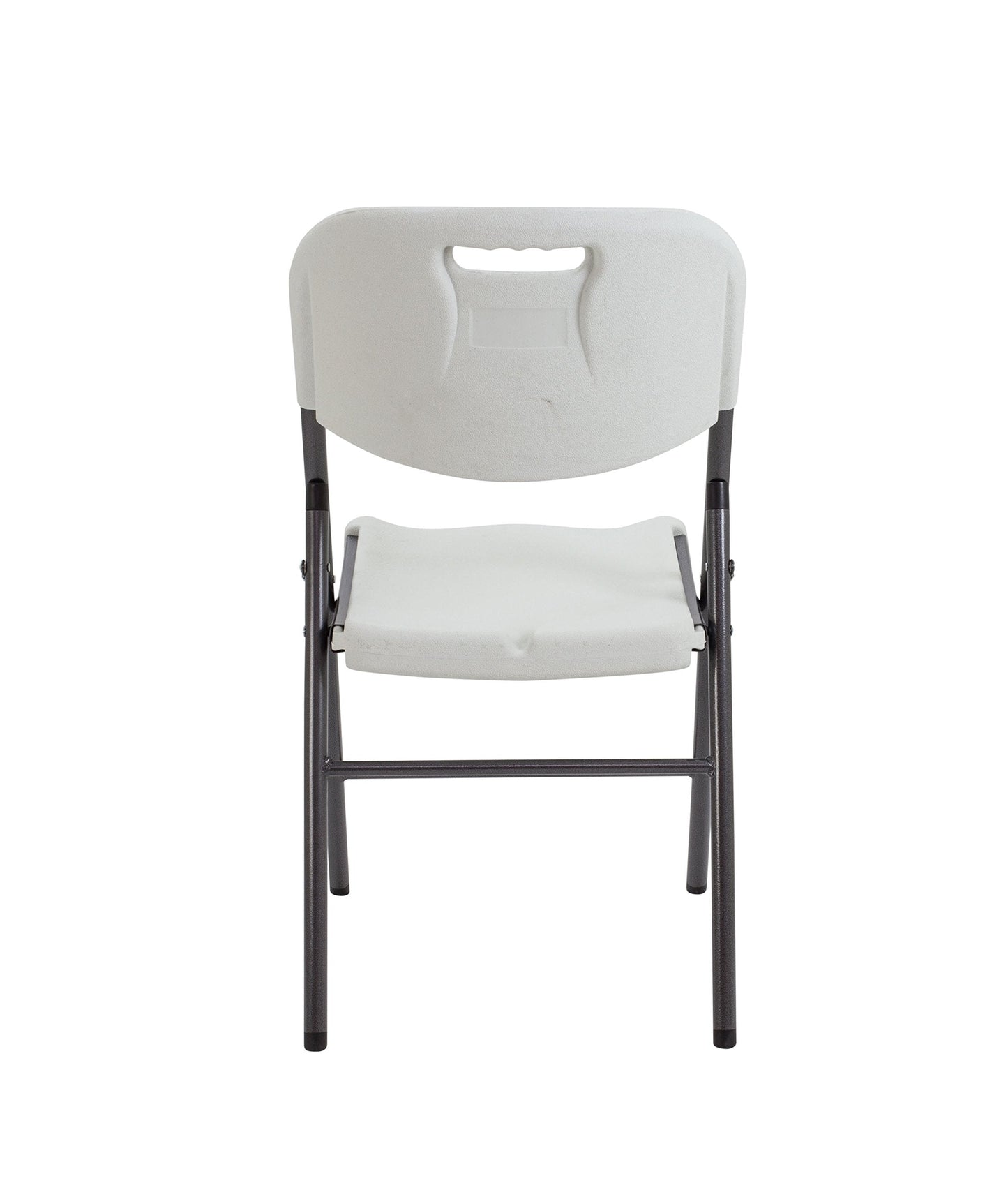 Office Hippo Occasional Folding 4 Leg Chair, Plastic, White