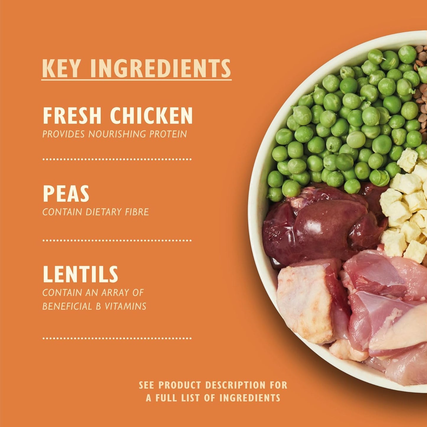 Natural Adult Dry Dog Food Chicken & Duck Grain-Free Recipe 4 x 1kg