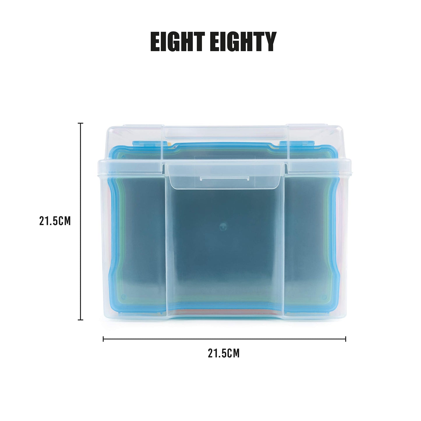 Office Mania Photo Storage Box with Labels for 600 Photos