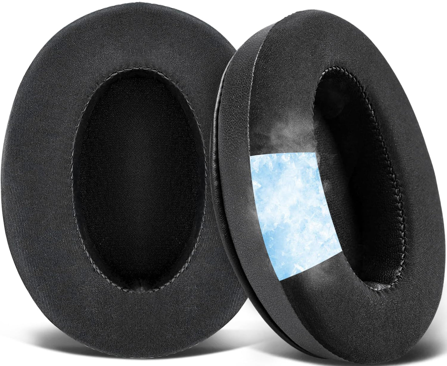 SOULWIT Cooling Gel Earpads Cushions for Audio-Technica ATH M50X/M40X, HyperX Cloud/Alpha, SteelSeries Arctis, Ear Pads for Sony