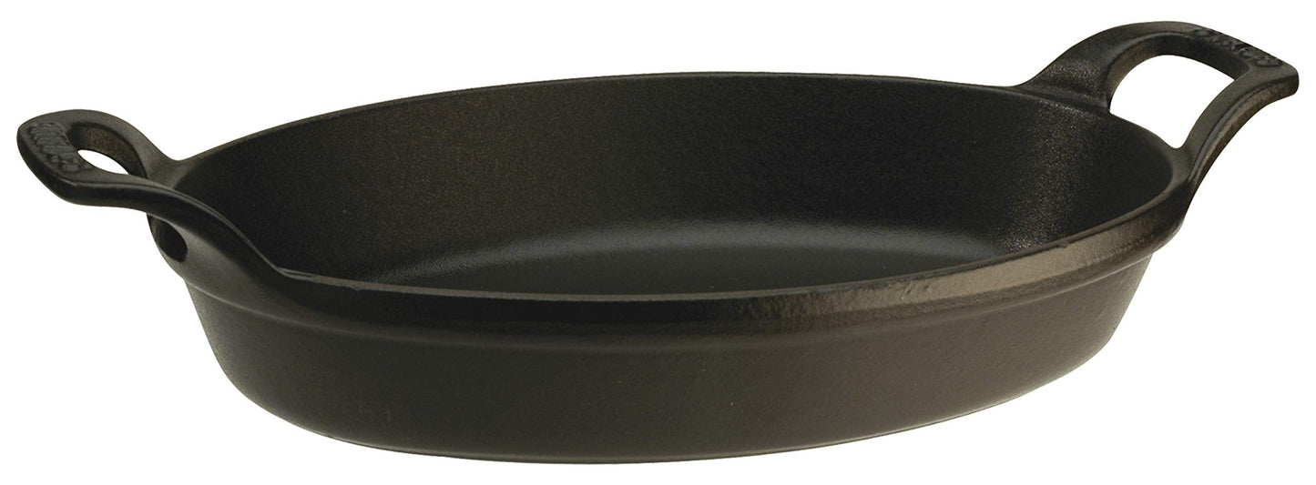 STAUB 40509-341-0 Oven dish Oval 28cm Black
