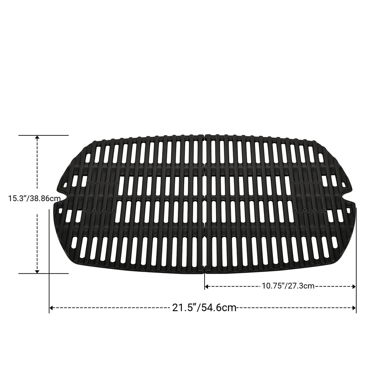 onlyfire Cast Iron Cooking Grate for Weber Q2000, Q2200, Q2400 Series Gas Grill - Replacement Parts for Weber 7645