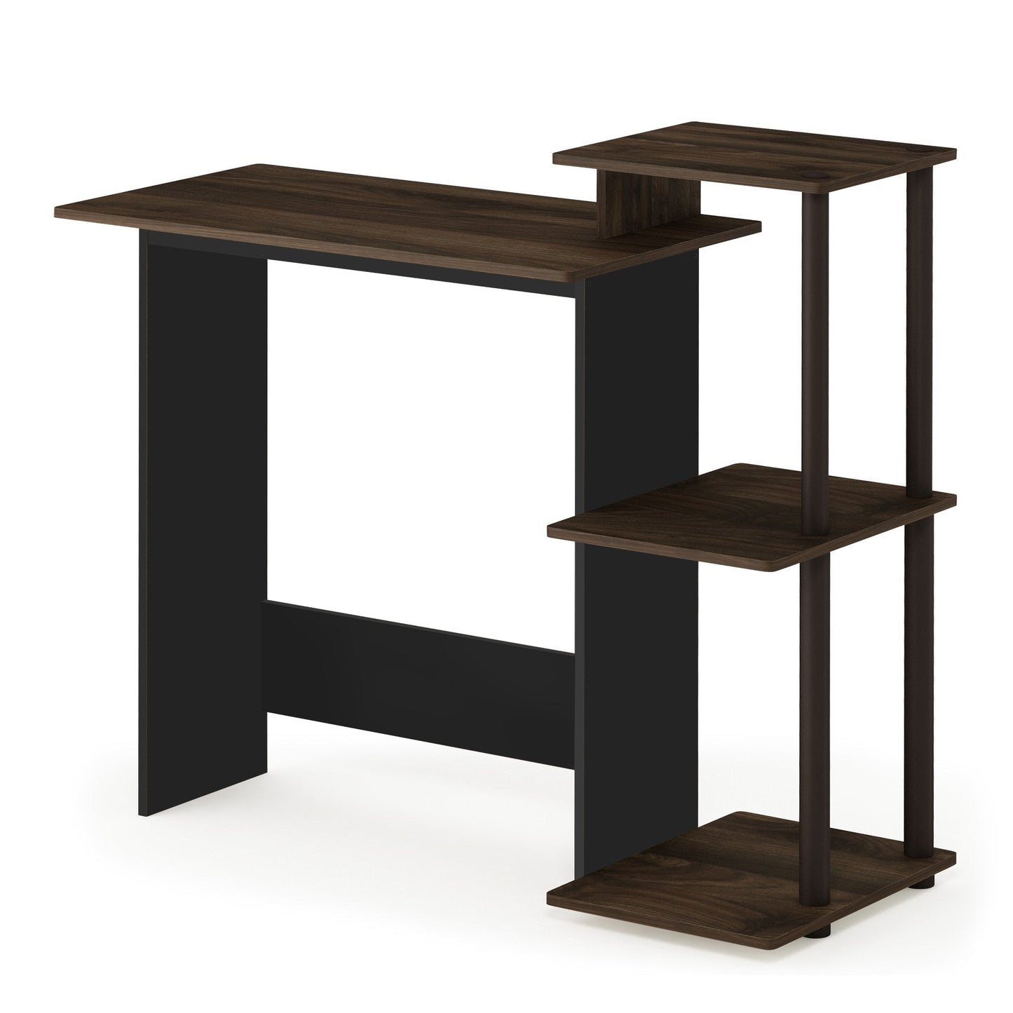 Furinno Efficient Home Laptop Notebook Computer Desk, Study Desk, Writing Desk, Columbia Walnut/Brown