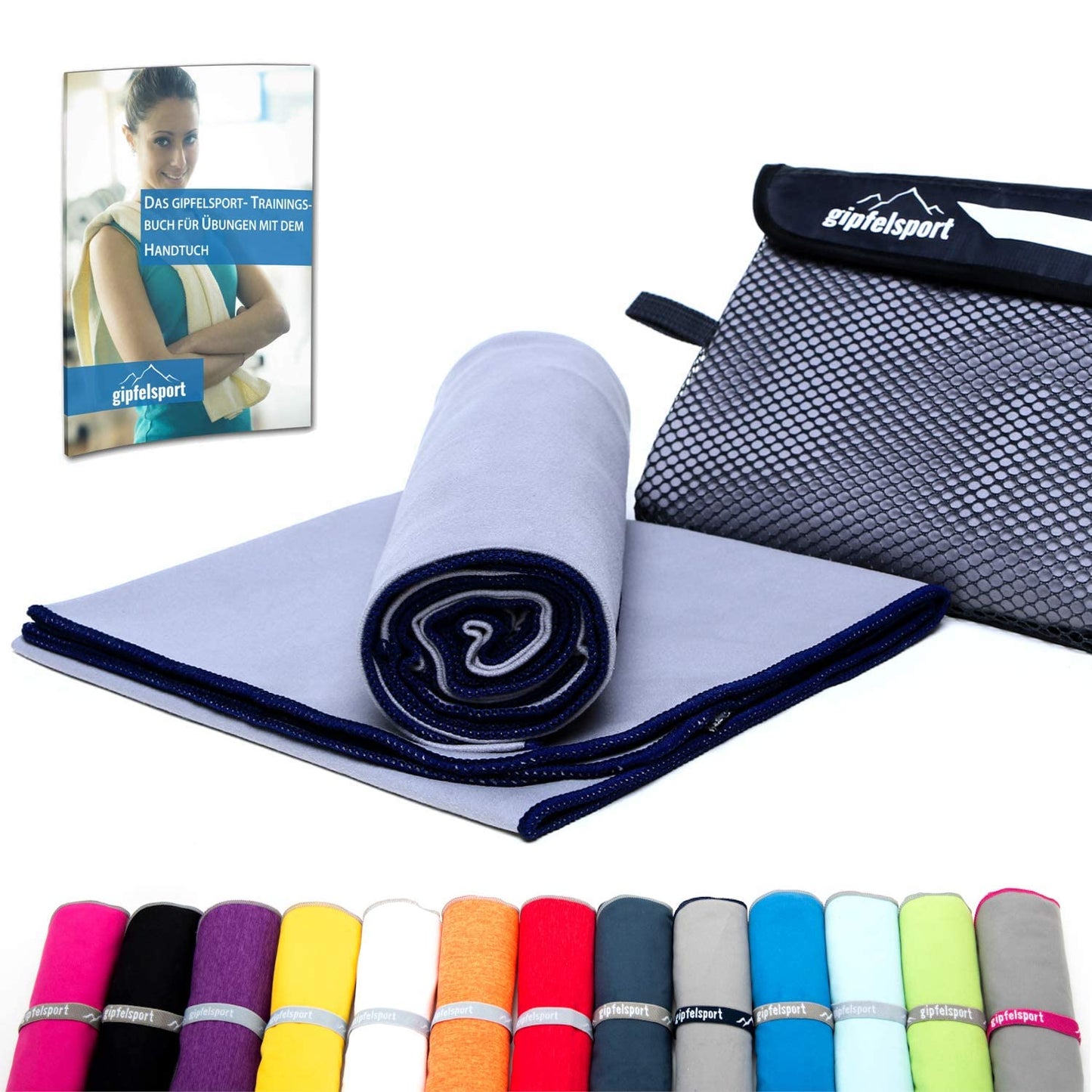 gipfelsport Microfibre Towel 1x S(80x40cm) Grey