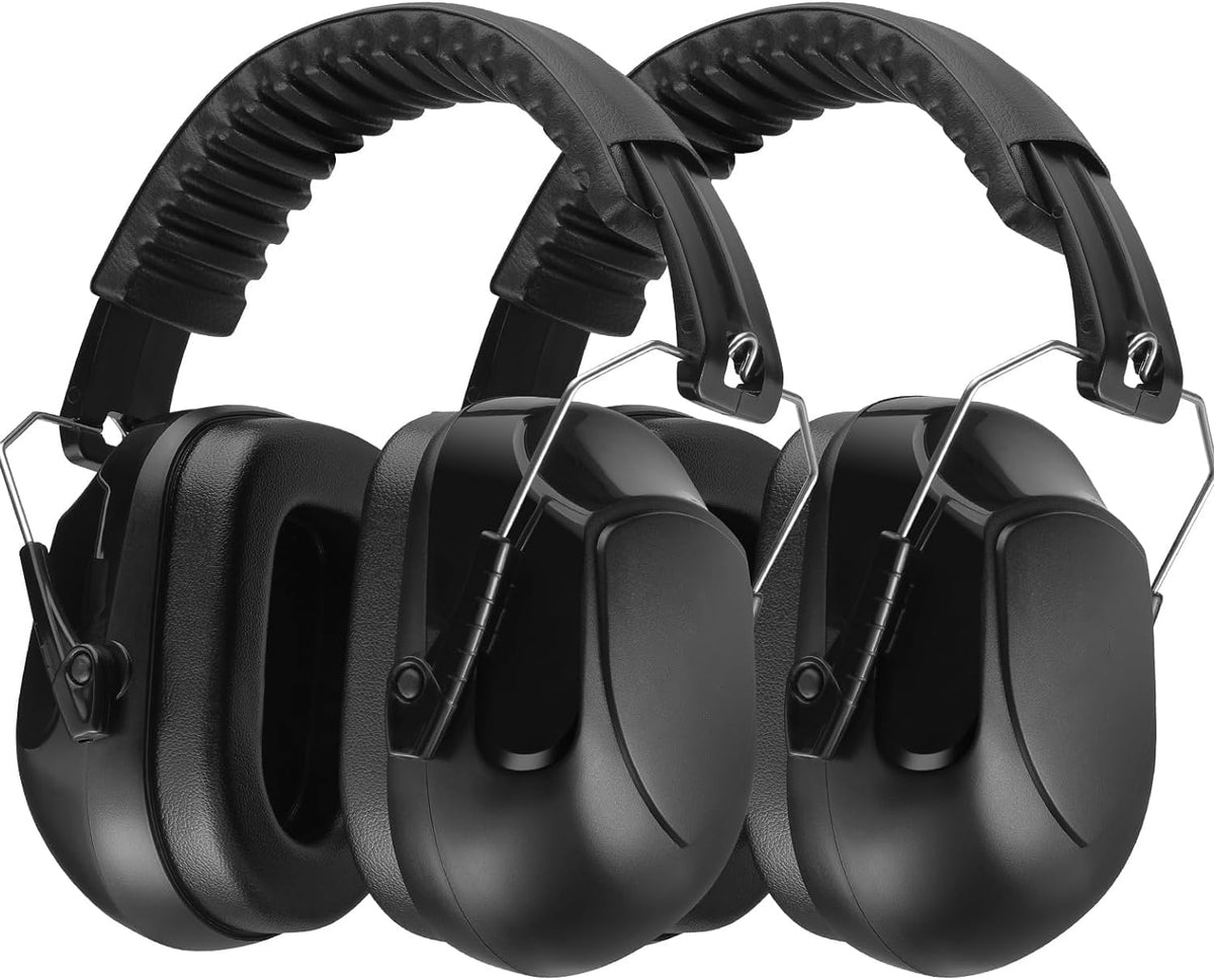 [2Packs] Ear Defenders Adults, SNR 34dB Adult Ear Defenders Noise Cancelling Headphones for Adults Hearing Protection Earmuffs, Sound Blocking Ear