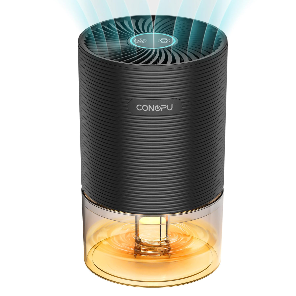 CONOPU Dehumidifiers for Home Drying Clothes Damp, Portable Dehumidifier for Bedroom with 7 Colors Light, Ultra-quiet, Auto Shutoff, Energy-saving