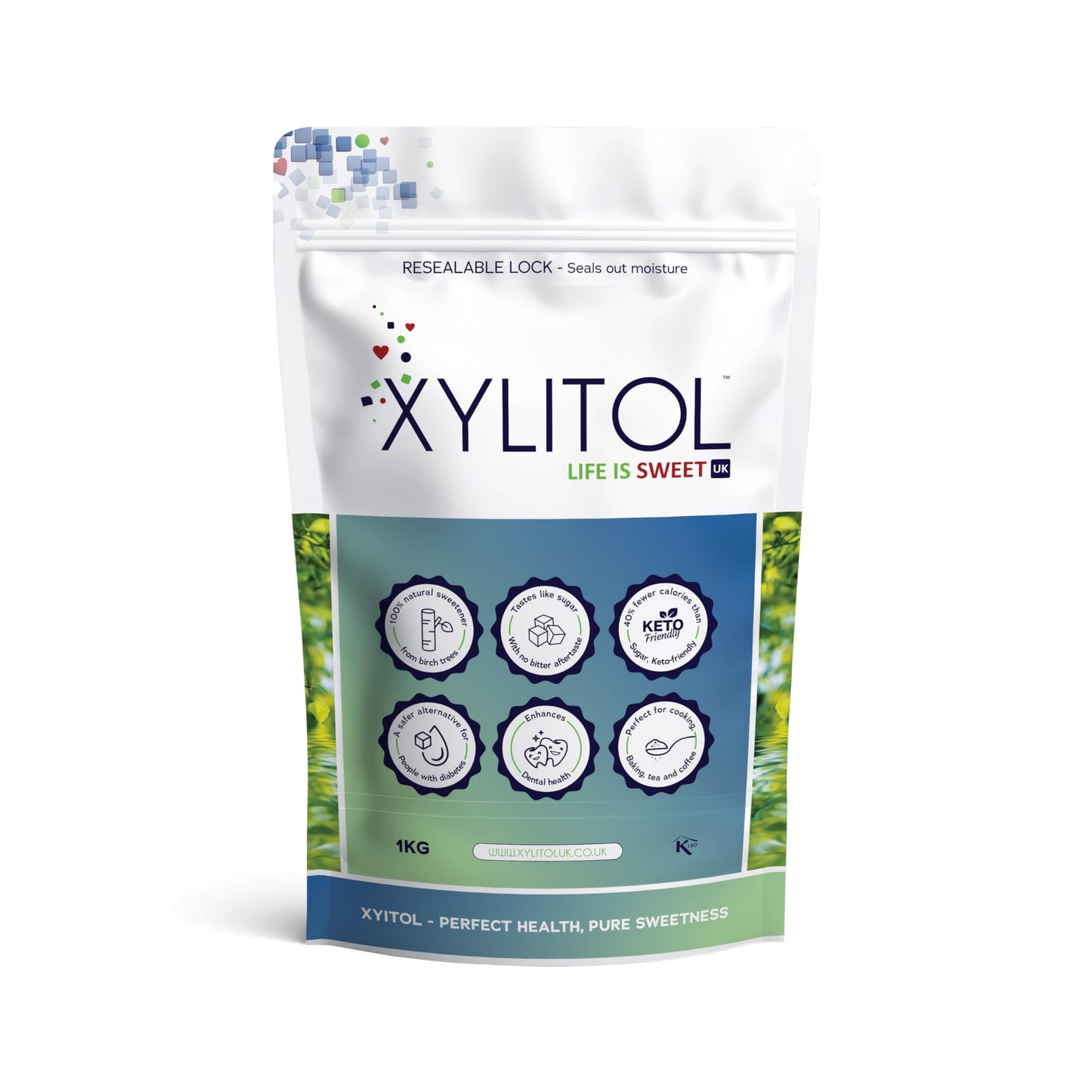 Xylitol Sweetener - 3kg Natural Sugar Substitute, Keto Sweetener, Diabetic Sugar, Organic Xylitol Sugar Alternative