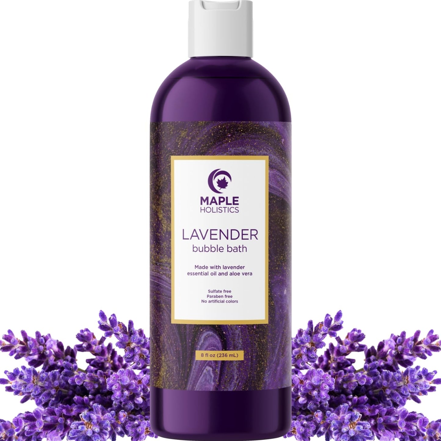 Premium Lavender Bubble Bath Soak - Aromatherapy Bubble Bath Soap and Luxury Lavender Bath Oil for Dry Skin - Moisturizing and Relaxing Bubble Bath