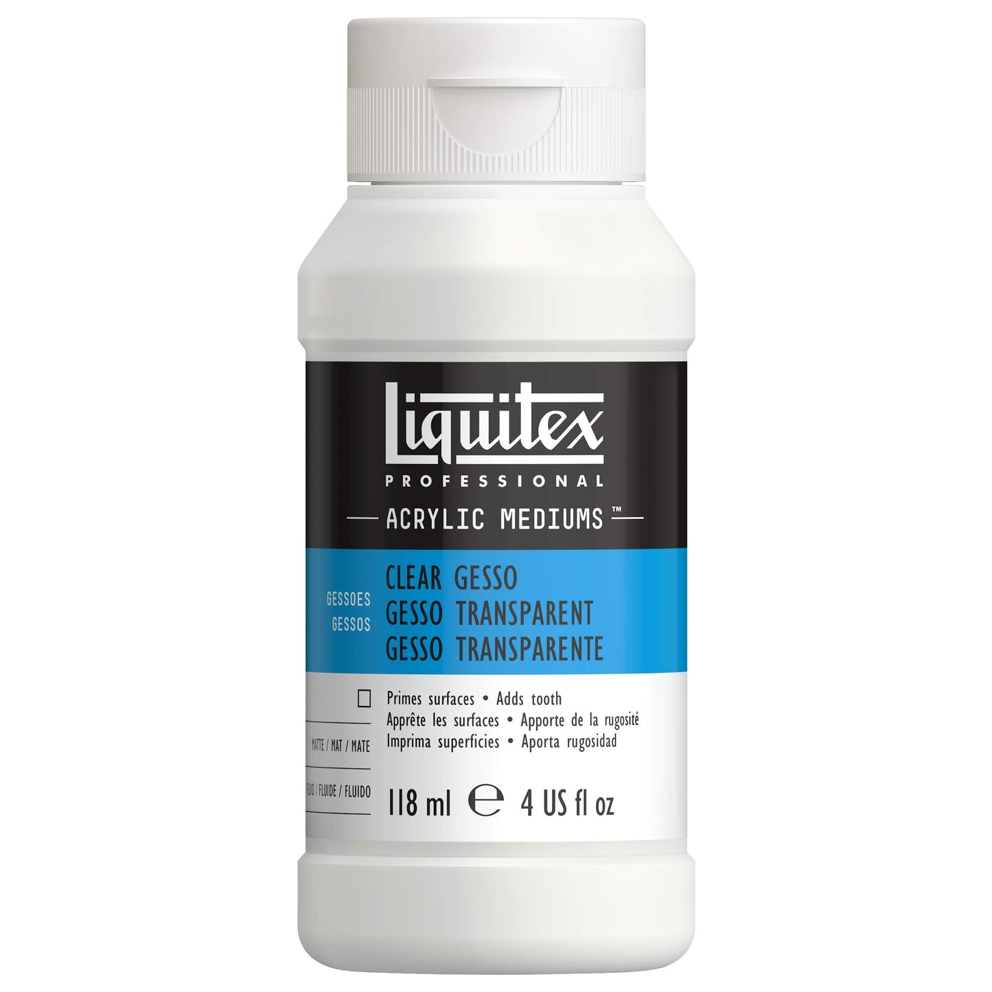 Liquitex Professional Clear Gesso Surface Prep Medium, 118 ml