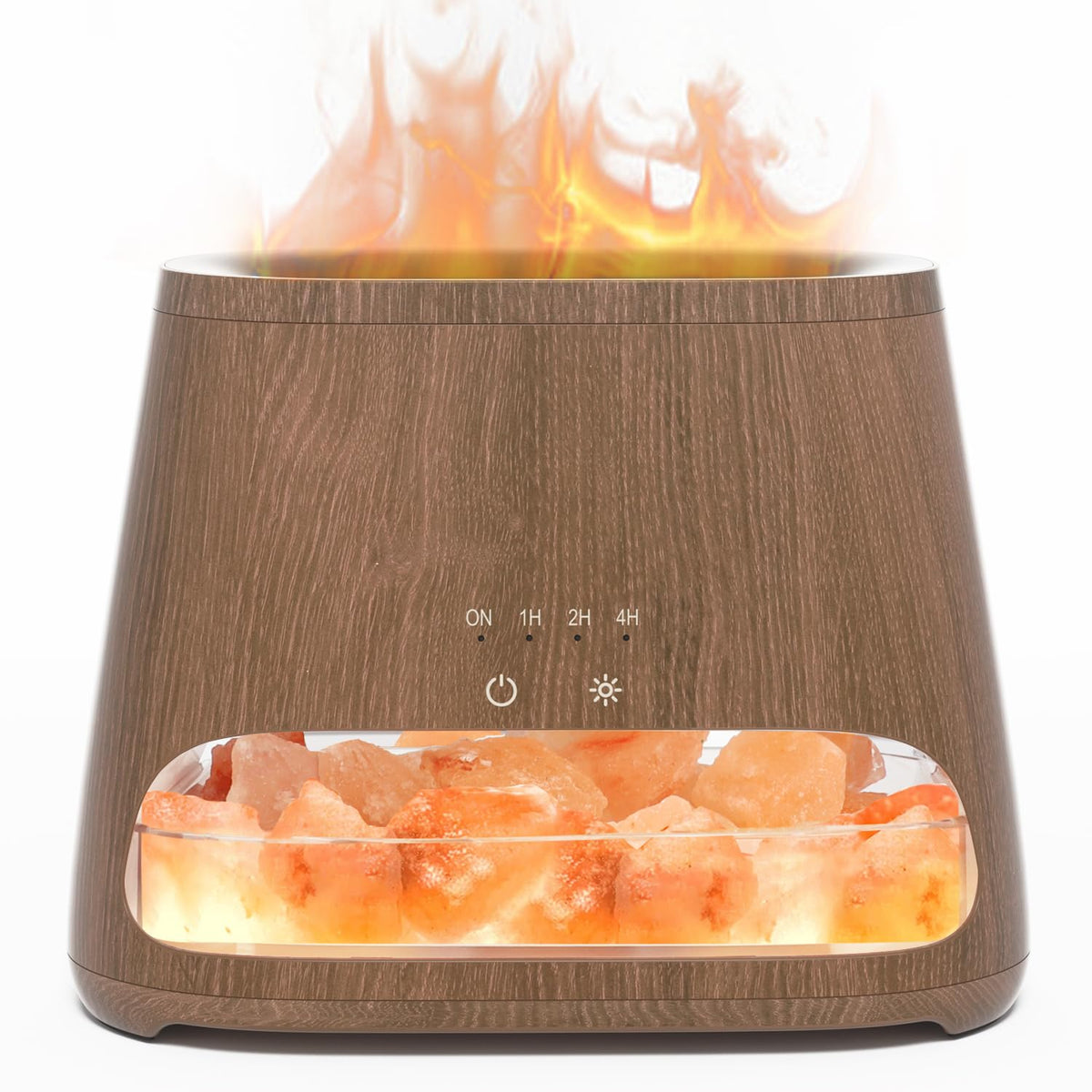 SALKING 2-in-1 Himalayan Salt Lamp Diffuser, Ultrasonic Aromatherapy Diffuser, Aromatherapy & Himalayan Salt Therapy, 100% Pure Himalayan Salt,