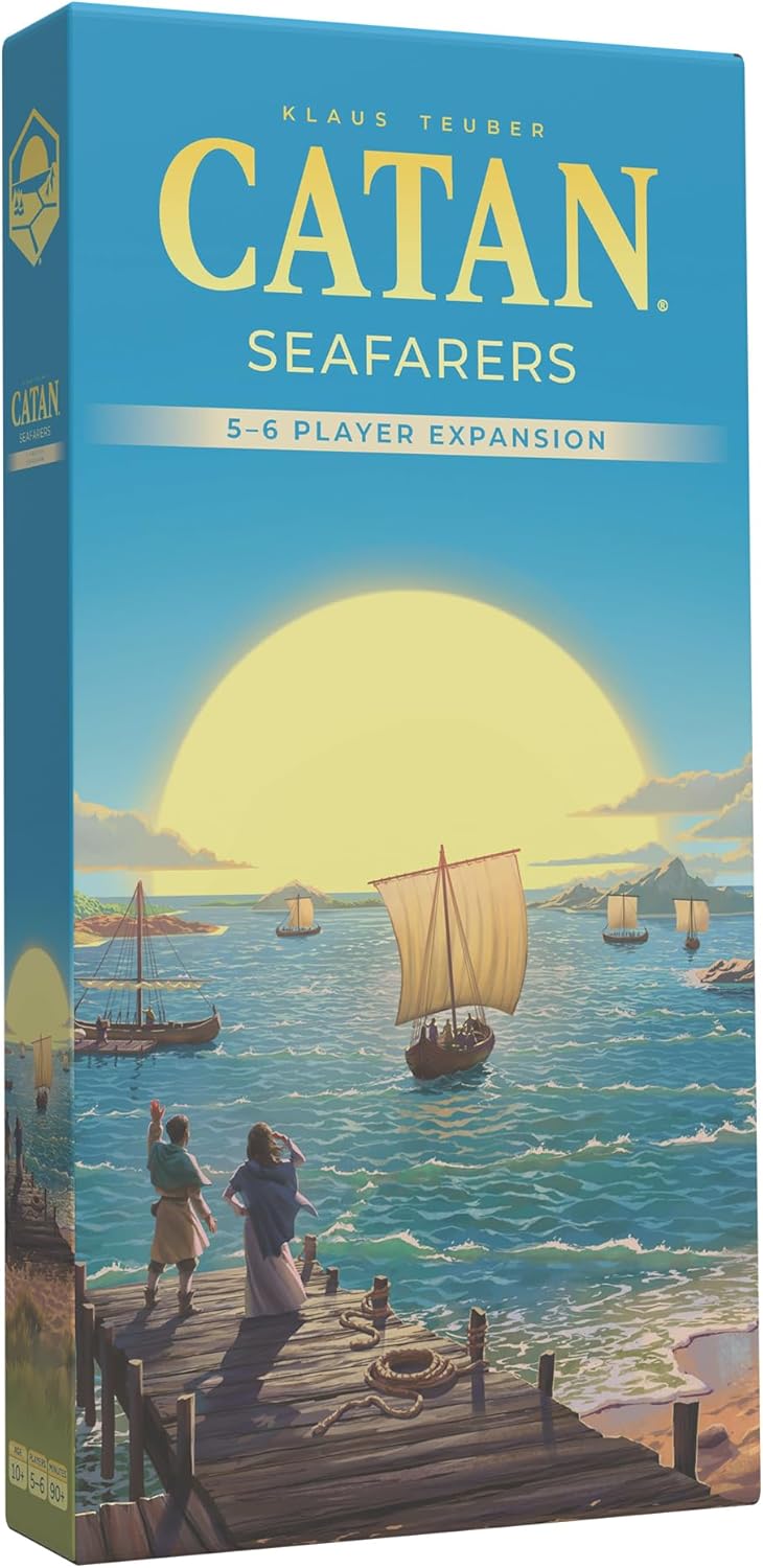 CATAN Seafarers 5-6 Player Expansion 6th Edition, New but open, scruffy box