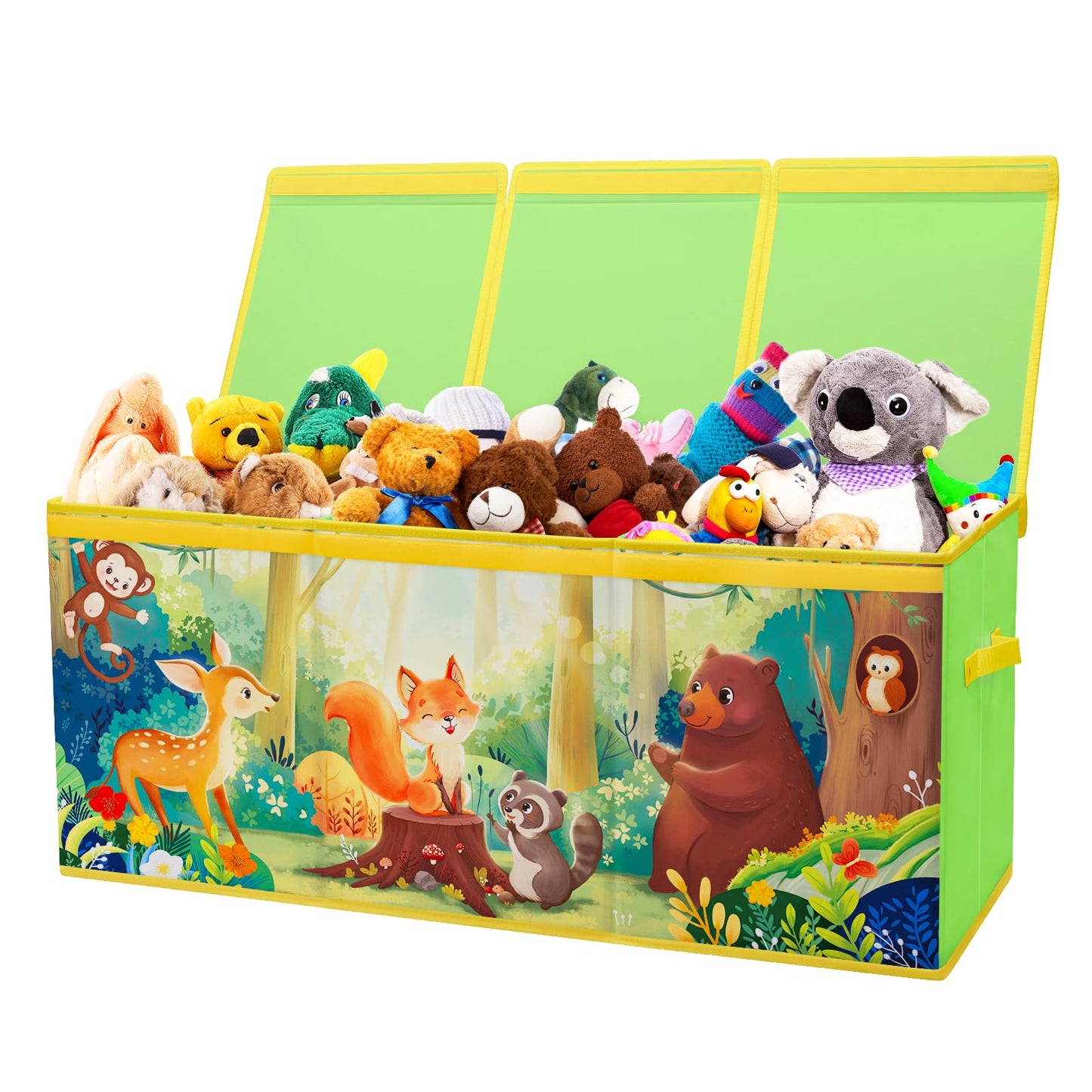 Decalsweet Extra Large Kids Toy Storage Box with Lid,Foldable Oxford Toy Storage Organizer Box for Boys Girls-963240cm-Lightweight Toy Chest with
