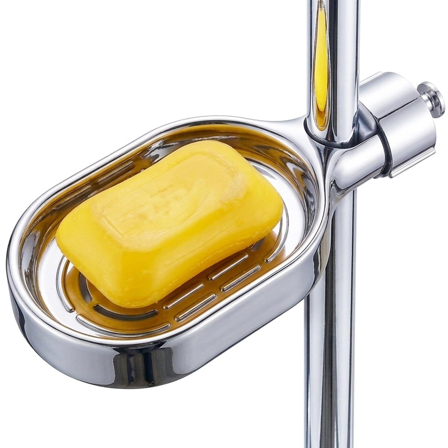 Shower Rail Soap Dish, Twist-on Bathroom Soap Holders