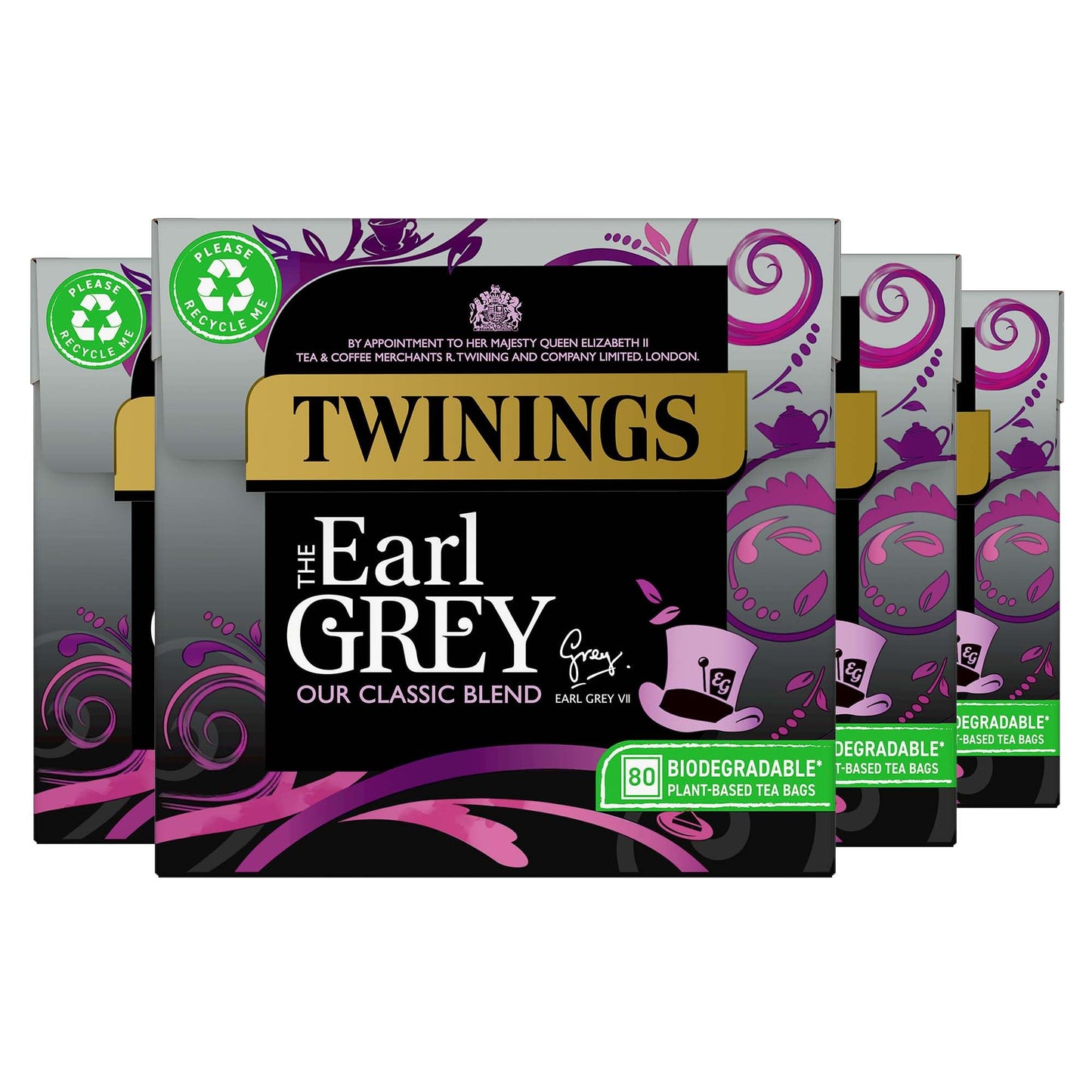 Twinings Earl Grey 320 Tea bags (Multipack of 4 x 80 Tea bags)
