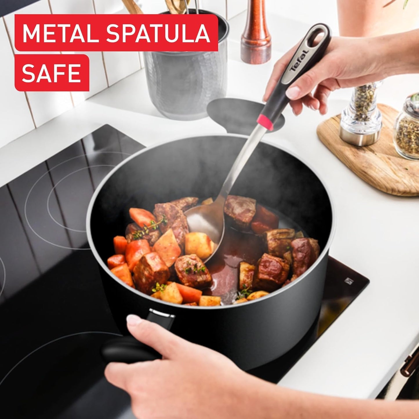 Tefal Titanium Essential Non-Induction Non-Stick Stewpot 24cm & lid