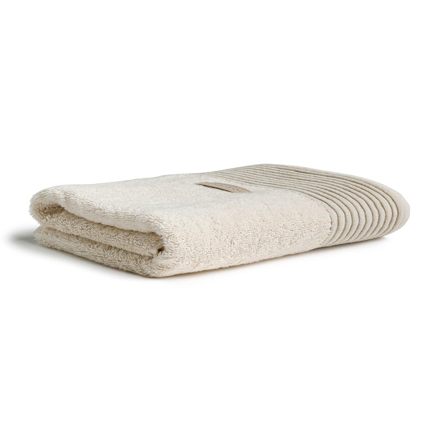 m?ve Wellness sauna towel plain dye with chenille piping 80 x 200 cm made of 100 % cotton (Spinair), nature