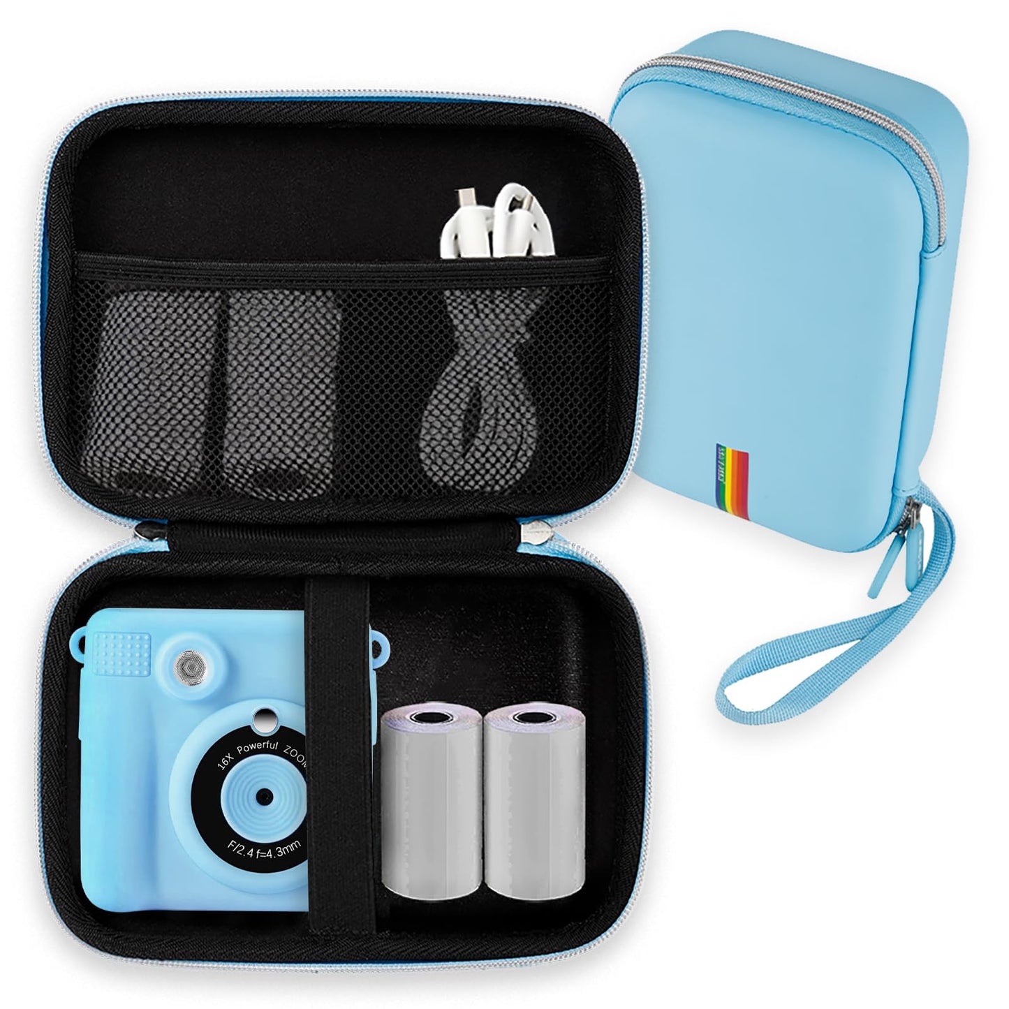 Leayjeen Kids Instant Print Camera Case Compatible with HiMont/Manttely/CAMCLID/GREENKINDER/Gofunly/Hangrui,Christmas Birthday Gift for Boys and Girls