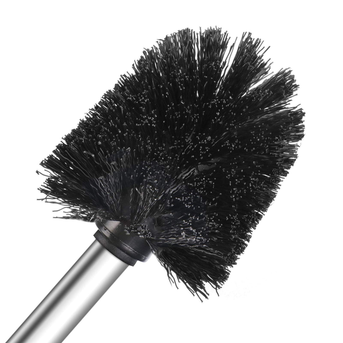Toilet Brush, 4PCS Toilet Brushes with Stainless Steel Handle, Standing Stainless Steel Toilet Brushes for Bathroom Toilet-Ergonomic, Elegant,Durable