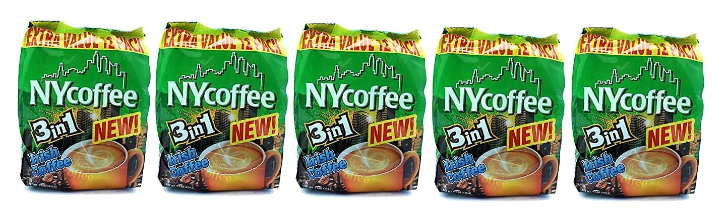 NY Coffee Irish Coffee 3 in 1 (60 Sachet in Total) 12 sachet x 5pack