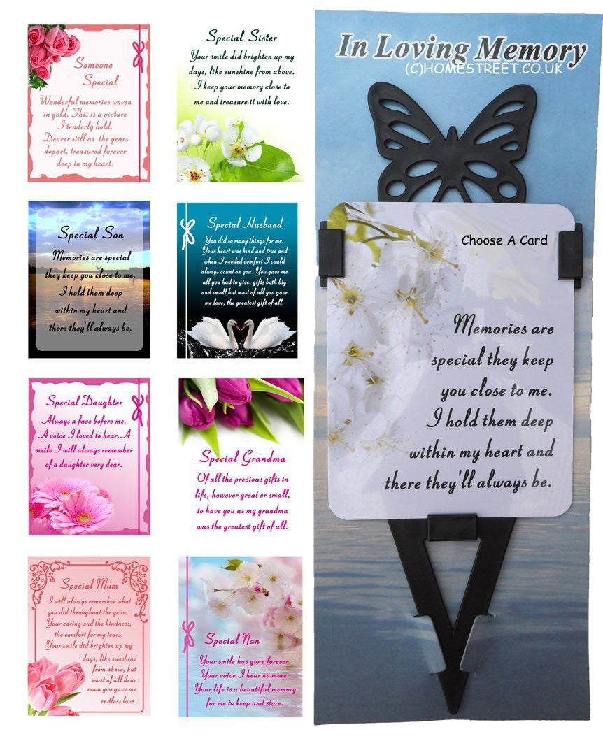 Someone Special Memorial Laminated Card With Butterfly Stake Holder And Special Message By Homestreet