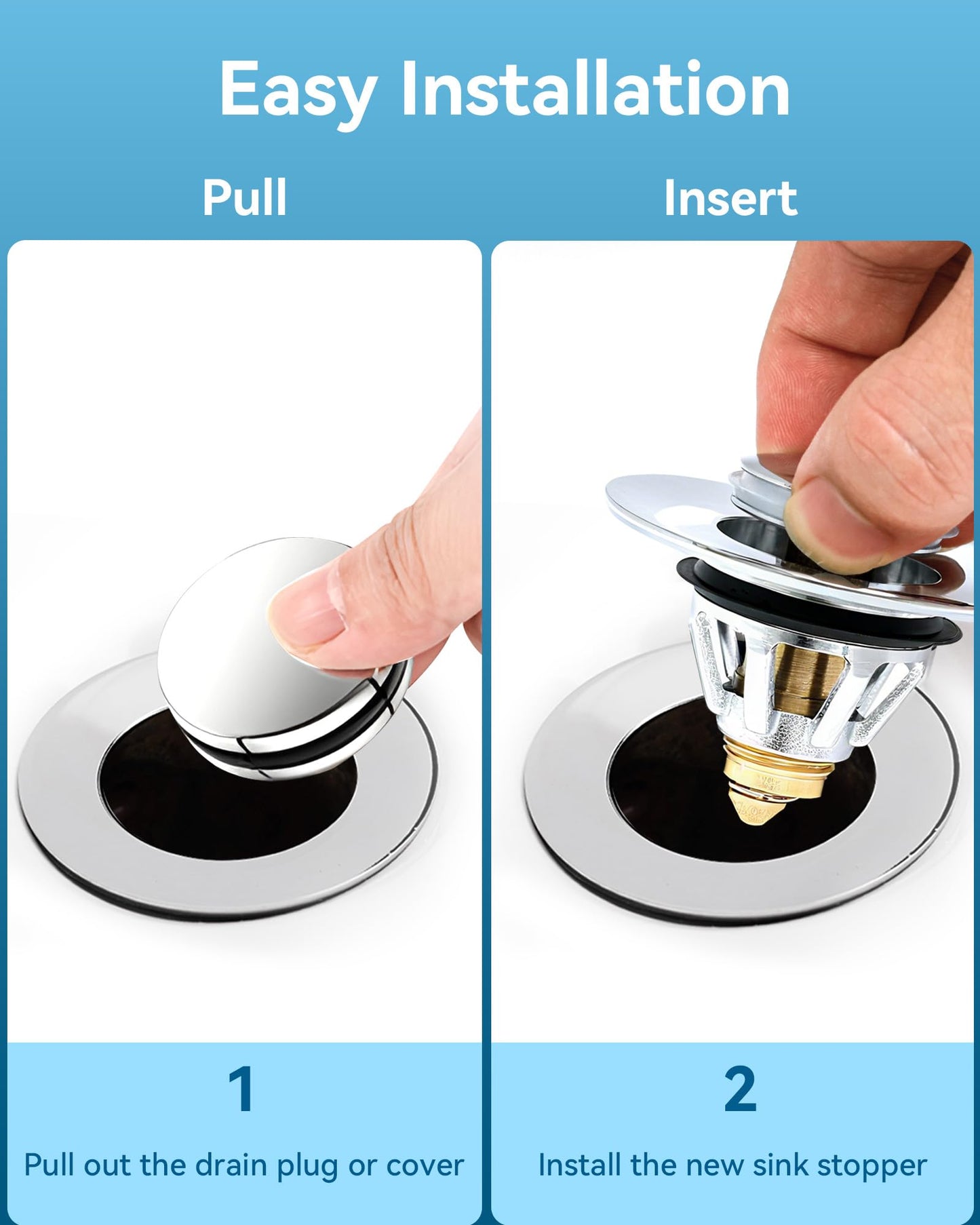 dothnix Sink Plug Replacement Filter for 34-45mm Drain Holes