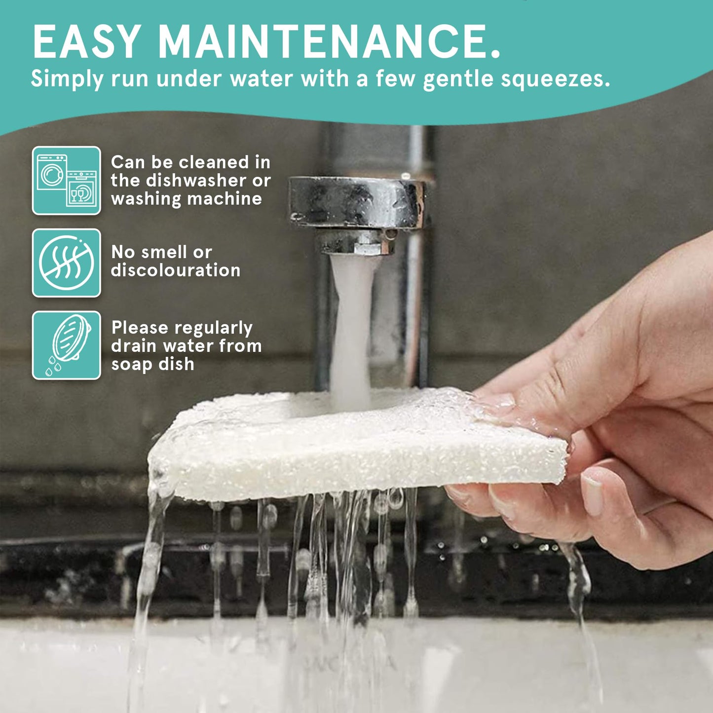 Soap Saver by Smith’s® | Extend Your Soap’s Life | 14 cm (L) x 8 cm (W) x 1.2 cm (H) | White / 1 Pack | 50% Thicker | Enhanced Design