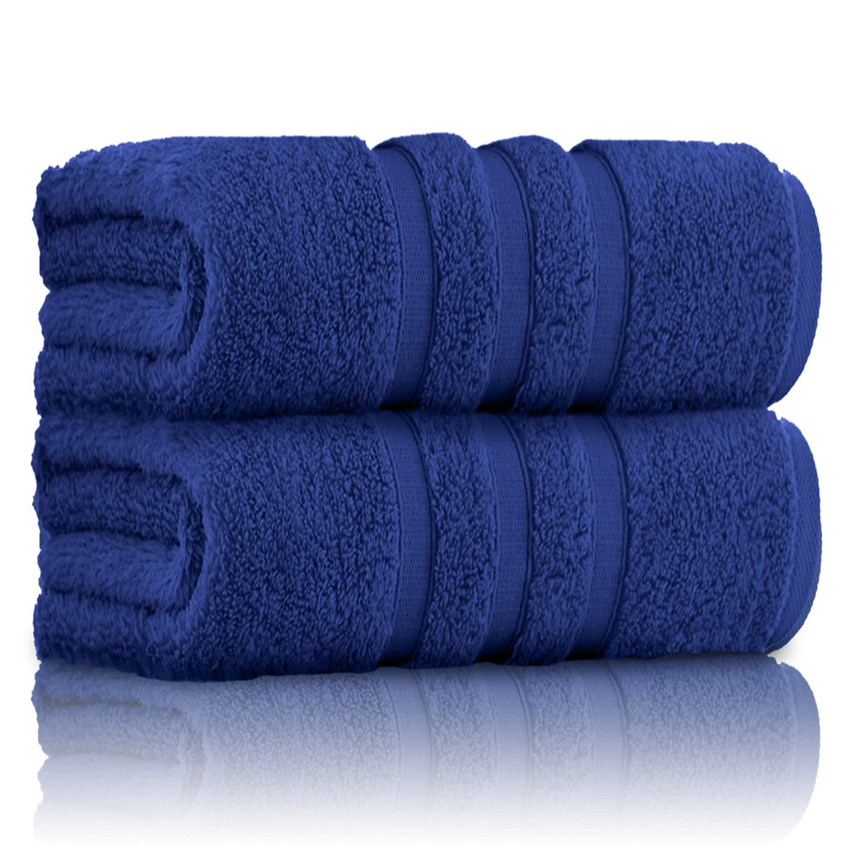 GC GAVENO CAVAILIA 100% Ringspun Cotton Bath Towels, Luxury 550 GSM Zero Twist Towel Sheets, Electric Blue, 80x140 Bath Sheet