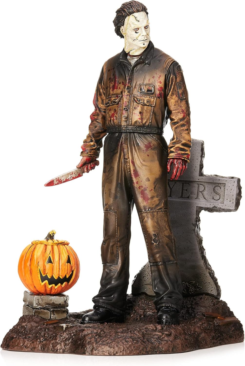 CC Countdown Characters 2024 Michael Myers Buildable Advent Calendar, used very good but head fixing is missing, open dented box.