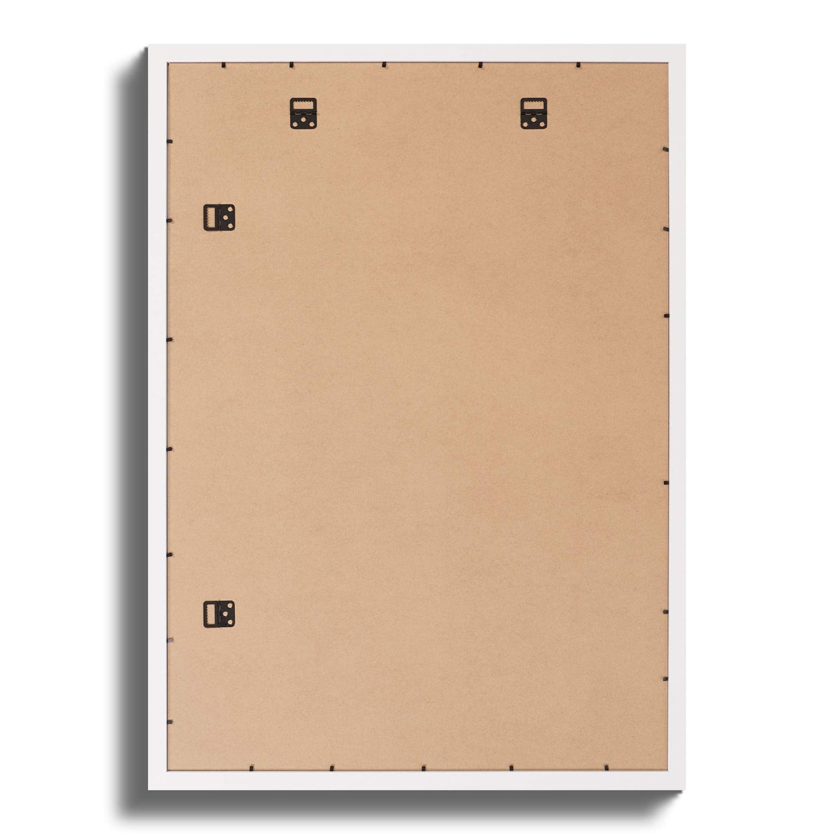 Fabian Clarke London A1 Modern White Wooden Picture Photo Frame with White A2 Mount to Hang Portrait or Landscape