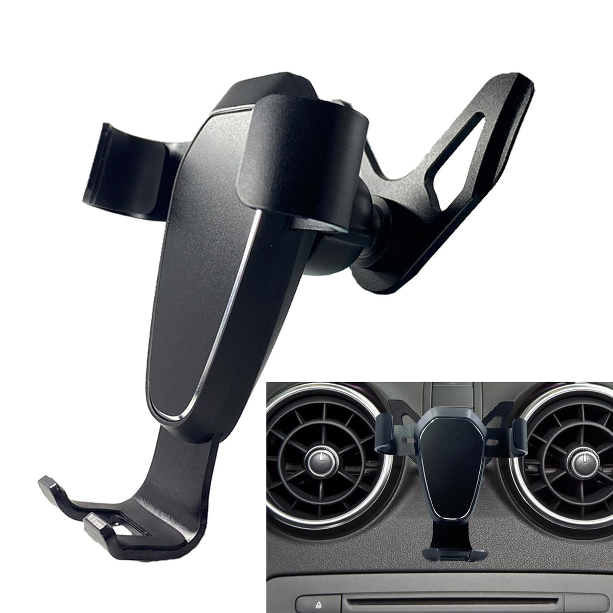 MICMXMO Car Phone Holder for Audi A1 2010-2018, Mobile Phone Automobile Cradles for Car Air Vents, Rotatable Accessories Hands Free Smartphone Phone