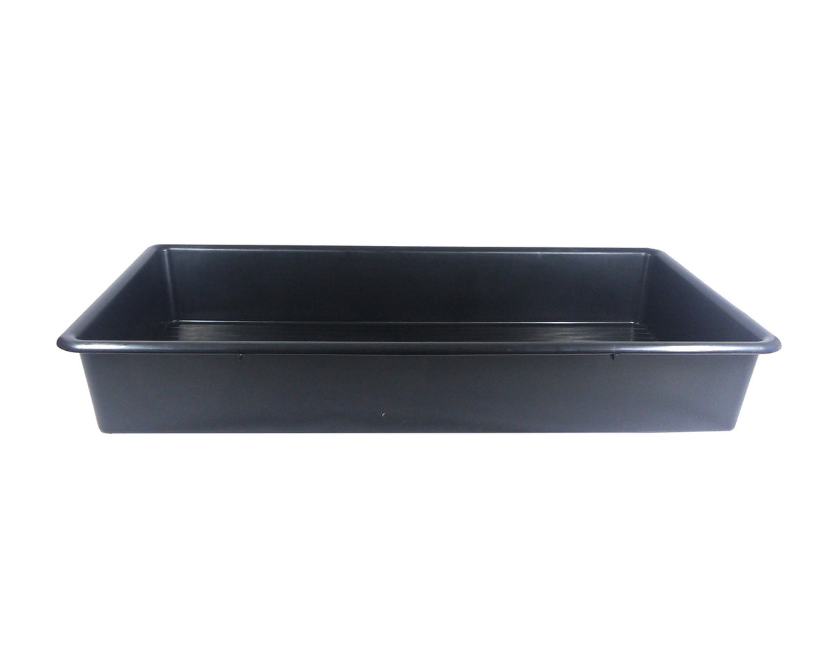 Britten & James 100 x 55cm Large Extra Deep Tray Black. Use in the garden, greenhouse, for hydroponics, oil drain tray, for muddy boots, litter tray