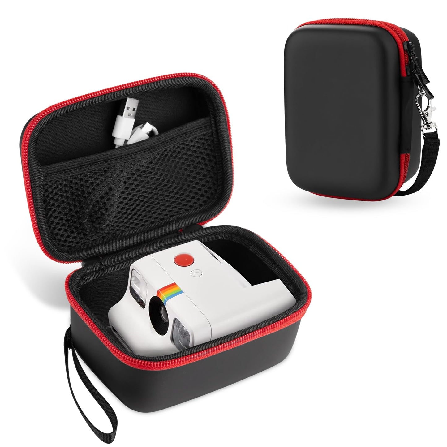 TUNYINSH Case for Polaroid Go Generation 2/ Polaroids Go Mini Instant Camera, Travel Storage Bag for Polaroides Go Camera and Film Accessories (Black)