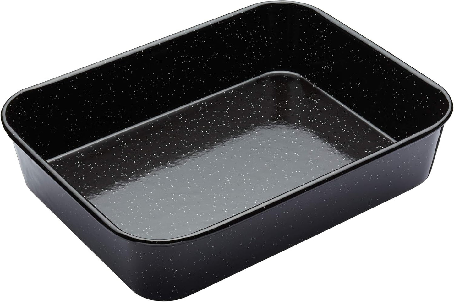 MasterClass Vitreous Enamel Roasting Tin, (34 x 26 x 7cm), New but enamel chipped